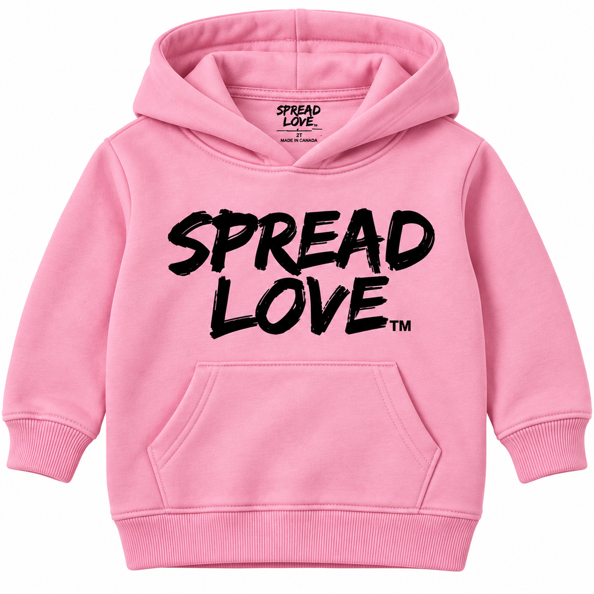 Spread Love Toddler hoodie- Pink