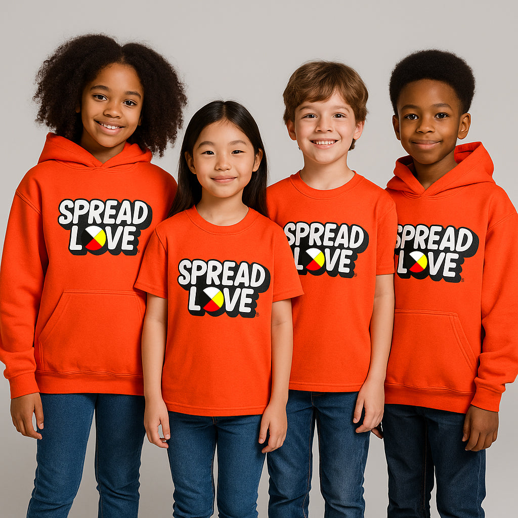 Spread Love Youth Indigenous Hoodie