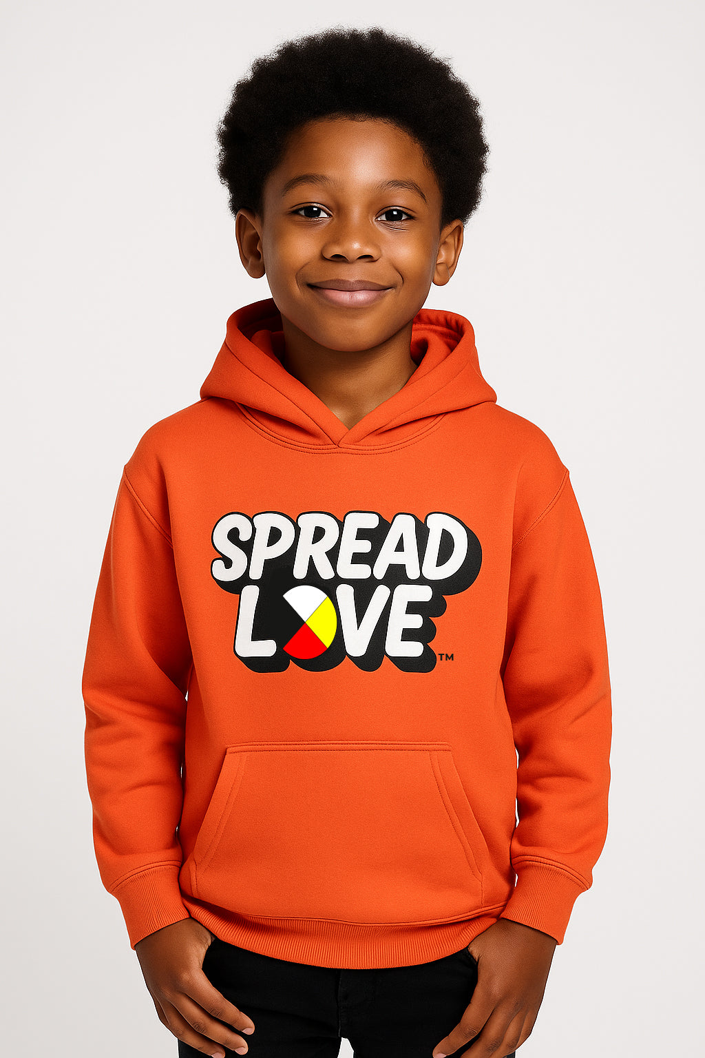 Spread Love Youth Indigenous Hoodie