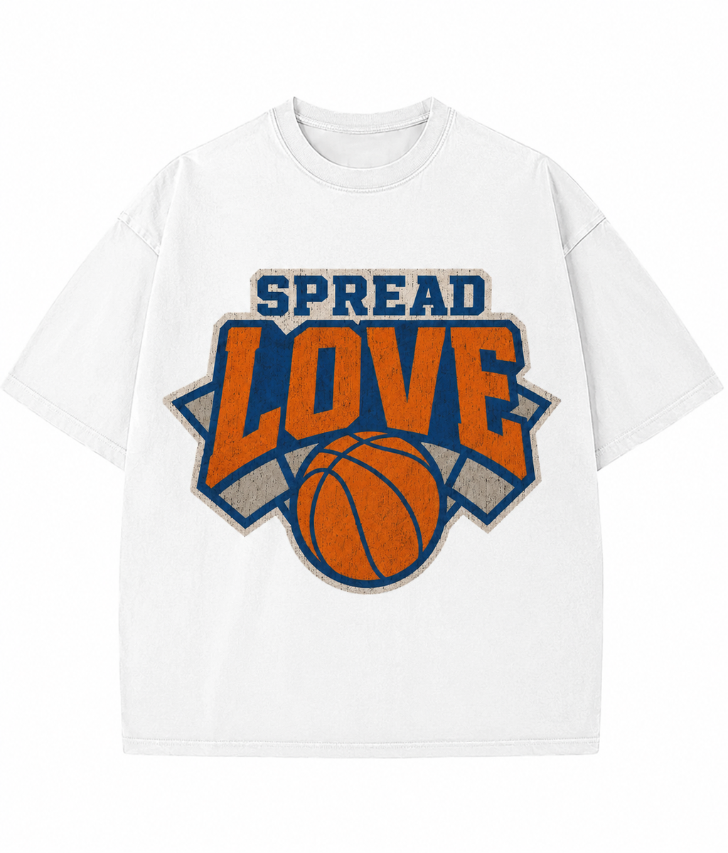 Spread Love™️ Oversize Vintage Basketball Tee (Pre-order June 14-21)