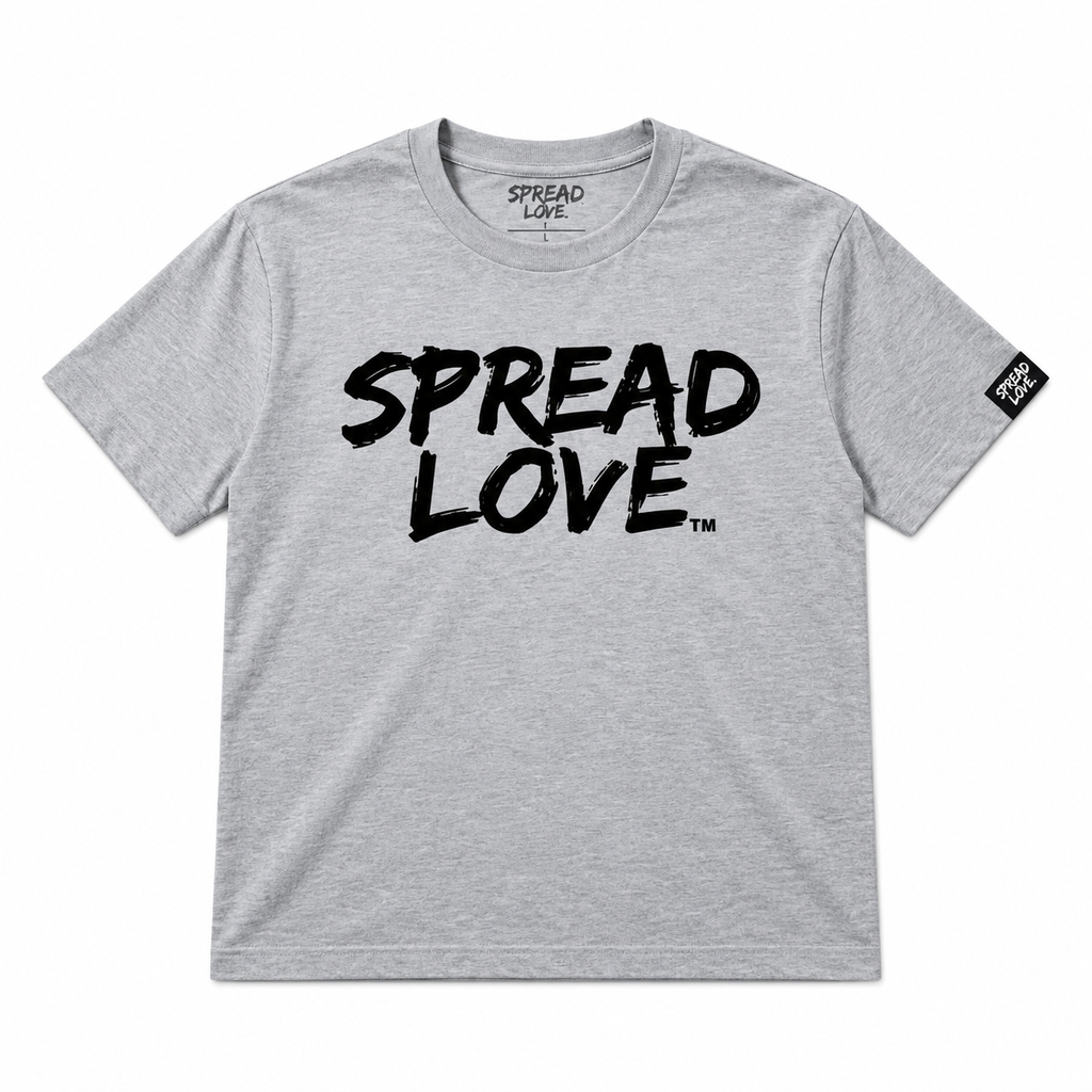 Spread Love Unisex Tee - Grey