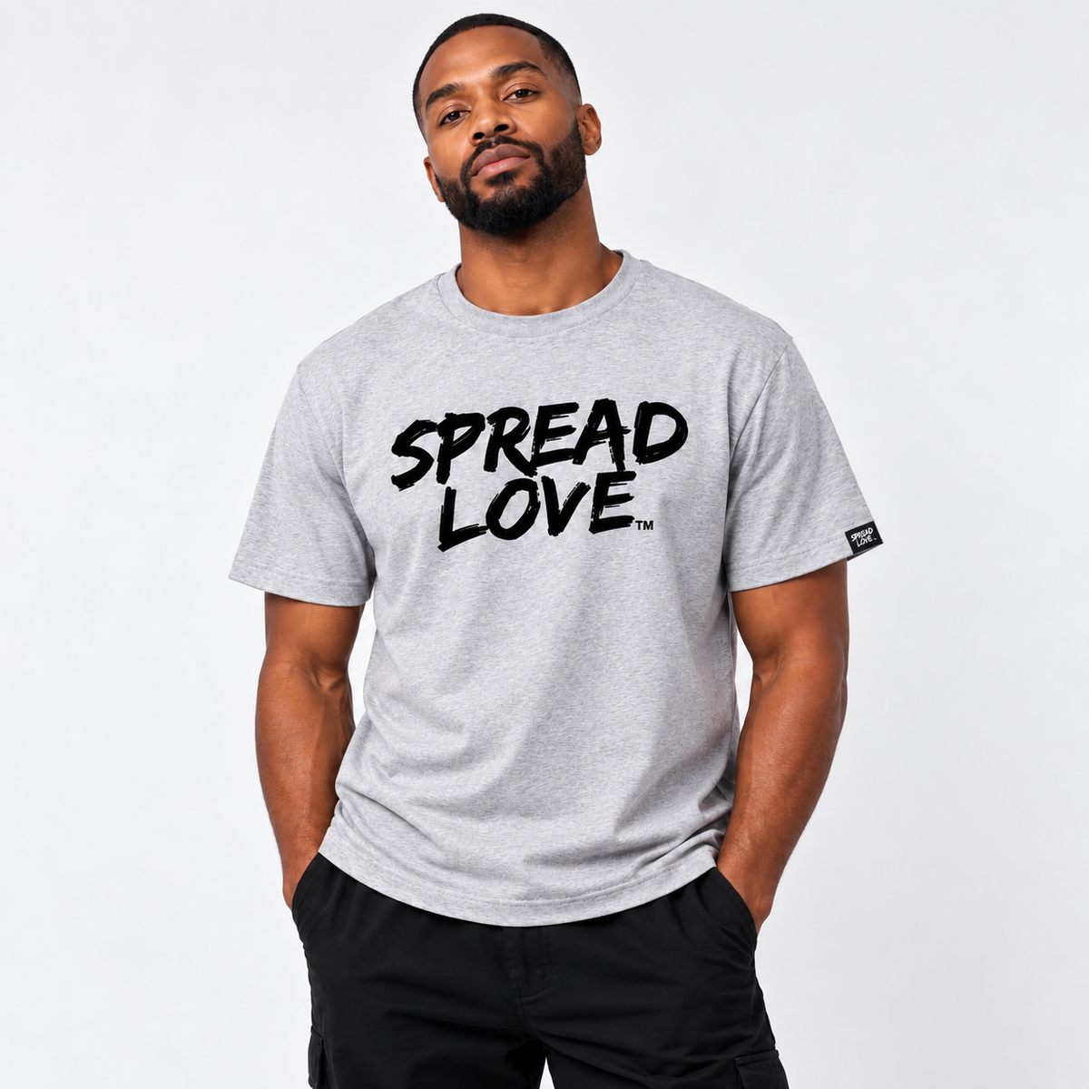 Spread Love Unisex Tee - Grey