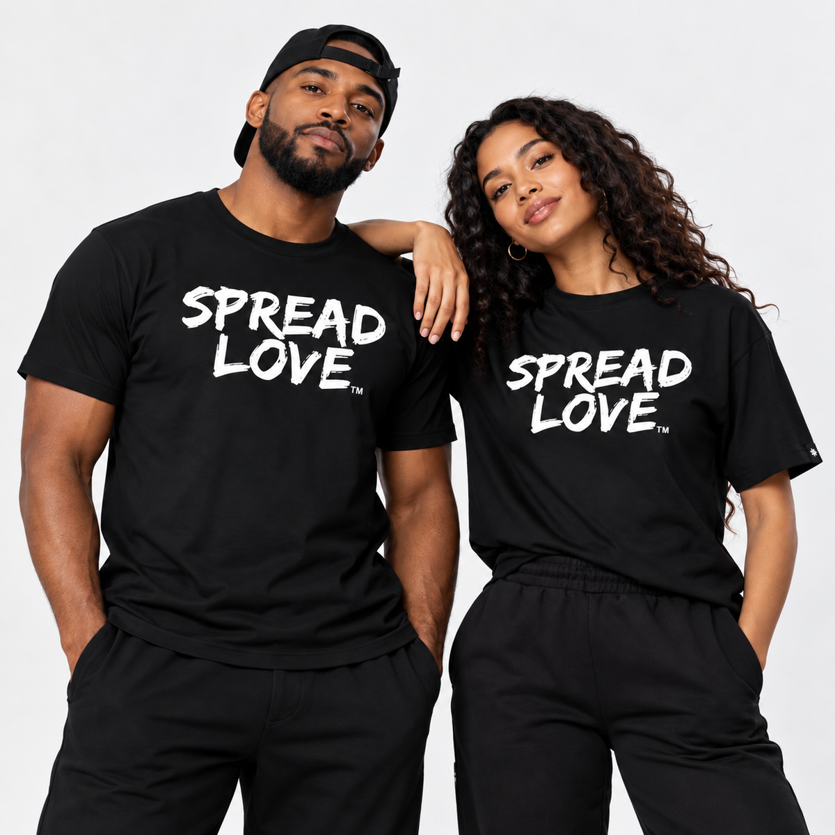 Spread Love Unisex Tee - Black