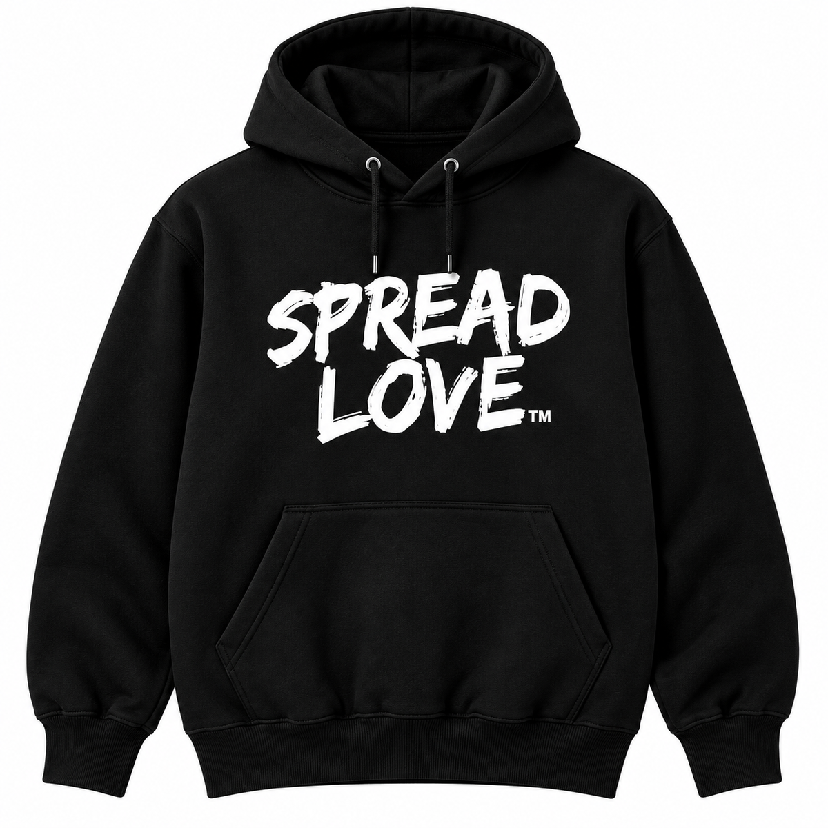 Spread Love Unisex Hoodie- Black