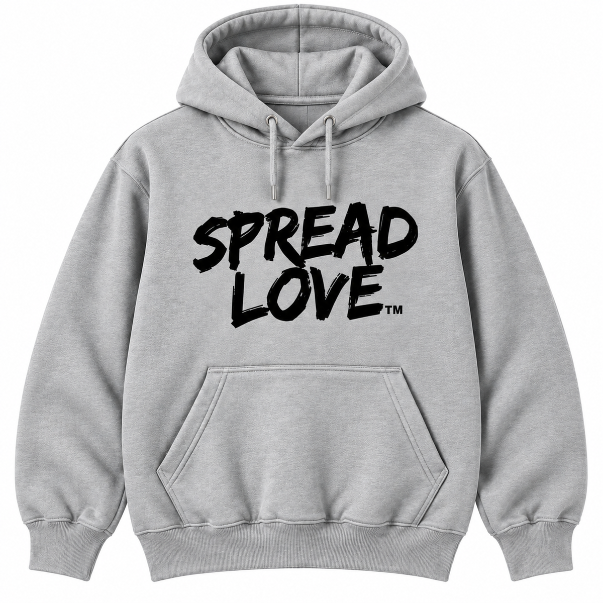 Spread Love Unisex Hoodie- Grey