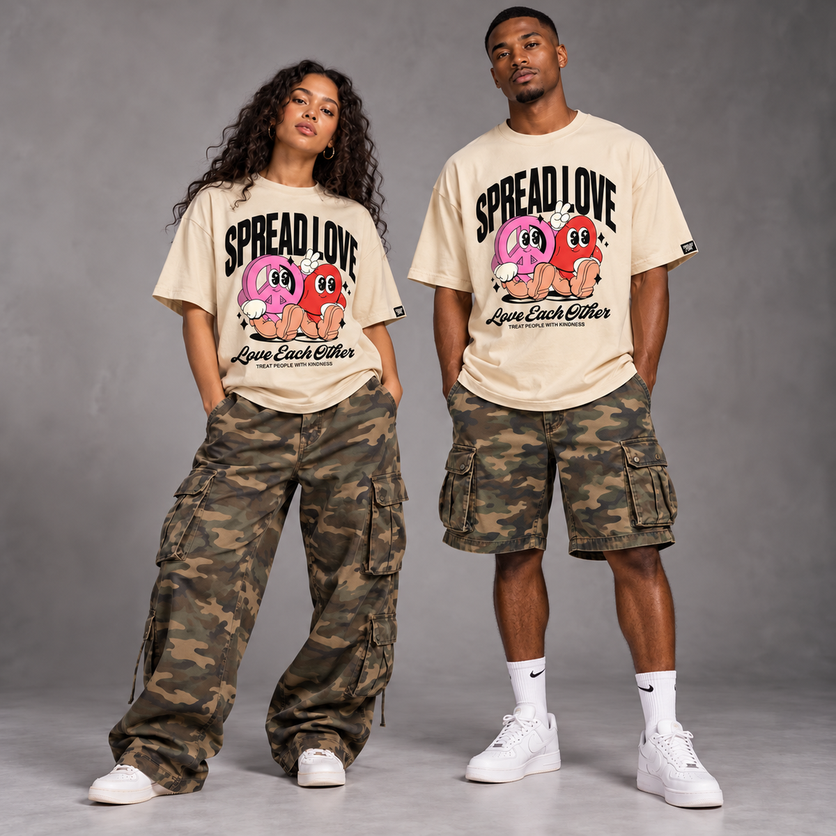 SL - Peace & Love Oversize Tee