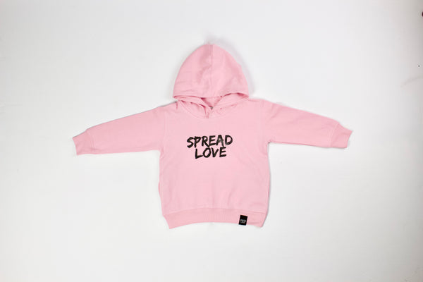 Spread Love Toddler hoodie- Pink