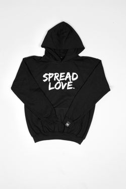 Spread Love Unisex Hoodie- Black