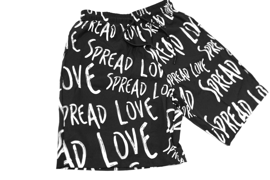 Spread Love - Unisex Swim Shorts