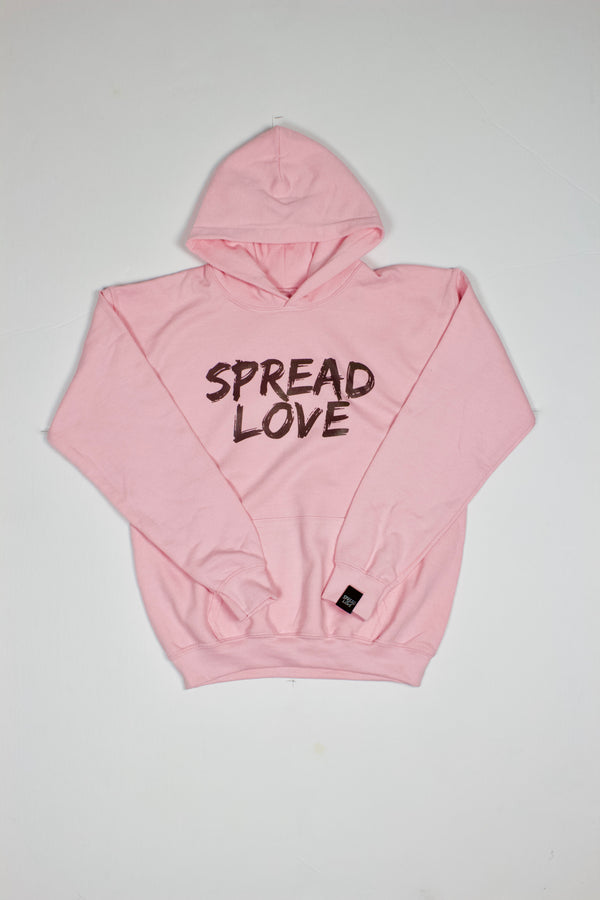 Spread Love Unisex Hoodie- Pink