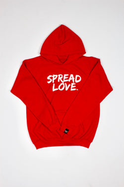 Spread Love Unisex Hoodie - Red